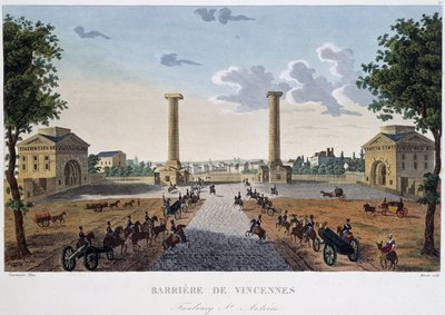 Bariera Vincennes - w „”Widokach Paryża autorstwa Henri Courvoisier-Voisin