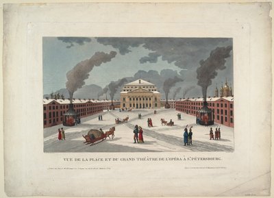 Petersburski Cesarski Teatr Bolszoj Kamenny, ok. 1930 r. 1811 autorstwa Henri Courvoisier-Voisin