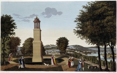 Widok na St Cloud i jego okolice - w „”Vues de Paris”” autorstwa Courvoisier autorstwa Henri Courvoisier-Voisin