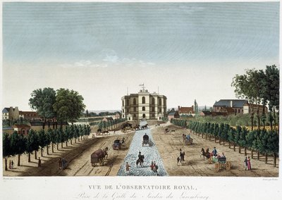 Widok Królewskiego Obserwatorium - w „”Vues de Paris”” Courvoisier autorstwa Henri Courvoisier-Voisin