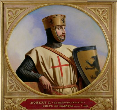 Robert II le Jerusalem, hrabia Flandrii (zm.1111) 1843 autorstwa Henri Decaisne