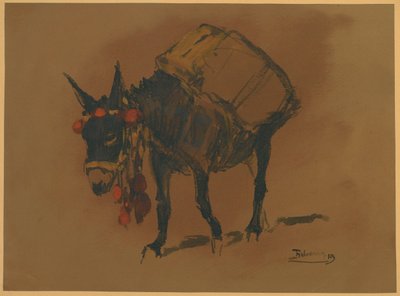 Osioł (wc na papierze) autorstwa Henri Deluermoz