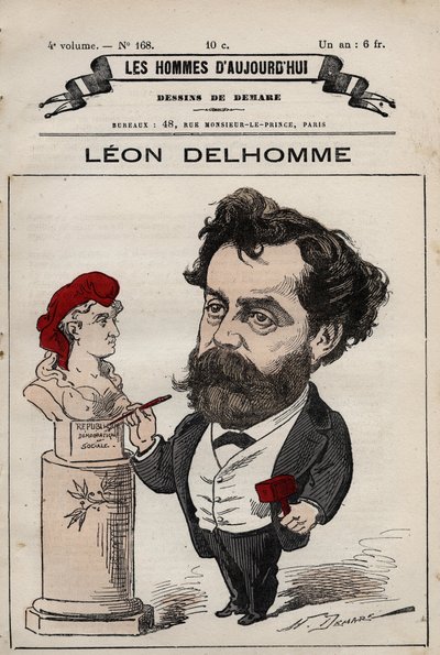 Karykatura Leona Alexandre Delhomme