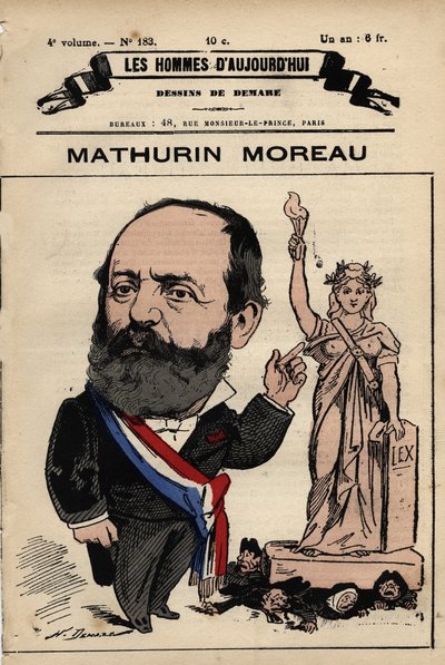 Karykatura Mathurina Moreau (1822-1912) z 