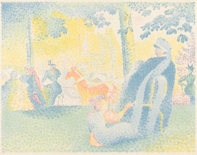 W parku autorstwa Henri Edmond Cross