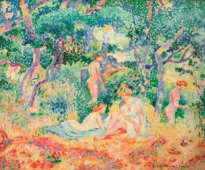 Le Bois lub Nu sous bois, 1906-1907. autorstwa Henri Edmond Cross