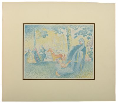 Les Champs Elysees, z Pan, 1898 autorstwa Henri Edmond Cross