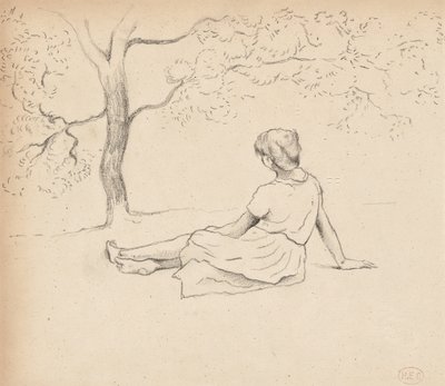 Studium dla „Pracek w Prowansji”, ok. 1885-89 autorstwa Henri Edmond Cross