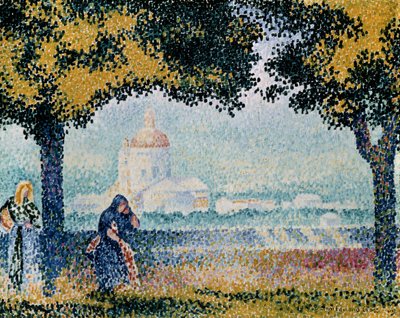 Kościół Santa Maria degli Angeli pod Asyżem, 1909 r. autorstwa Henri Edmond Cross