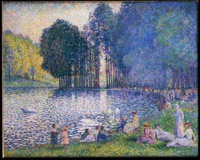 Jezioro w Bois de Boulogne, ok.1899 autorstwa Henri Edmond Cross