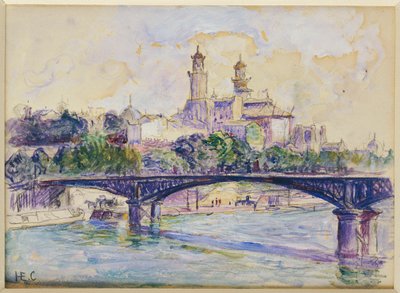 Sekwana przed Trocadero autorstwa Henri Edmond Cross