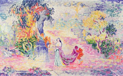 Kobieta w parku, 1909 autorstwa Henri Edmond Cross