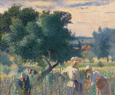 Kobiety wiążące winorośl autorstwa Henri Edmond Cross
