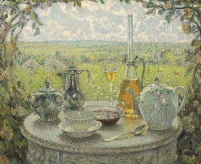 Postimpresjonizm: Stół, Wiosna par Le Sidaner, Henri (1862-1939) autorstwa Henri Eugene Augustin Le Sidaner