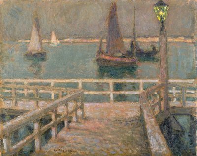 Molo (olej) autorstwa Henri Eugene Augustin Le Sidaner