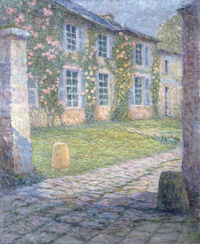 Dom Różany w Wersalu; Różowy dom w Wersalu autorstwa Henri Eugene Augustin Le Sidaner