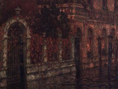 Kanał Wenecki (olej na płótnie) autorstwa Henri Eugene Augustin Le Sidaner