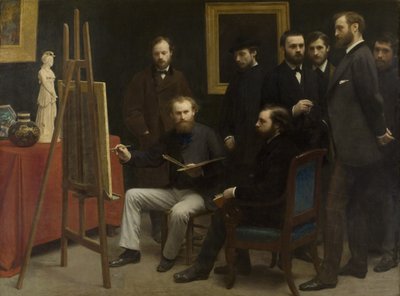 Studio w Les Batignolles autorstwa Henri Fantin-Latour