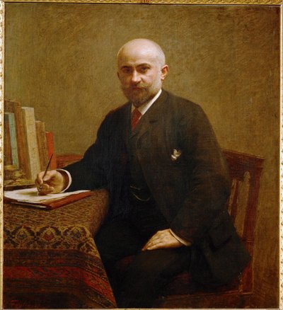 Adophe Jullien, historyk i krytyk muzyczny (obraz na płótnie) autorstwa Henri Fantin-Latour