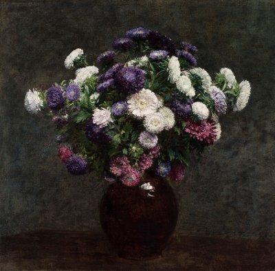Astry w wazonie autorstwa Henri Fantin-Latour