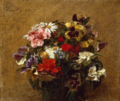 Bukiet kwiatów autorstwa Ignace Henri Jean Fantin Latour