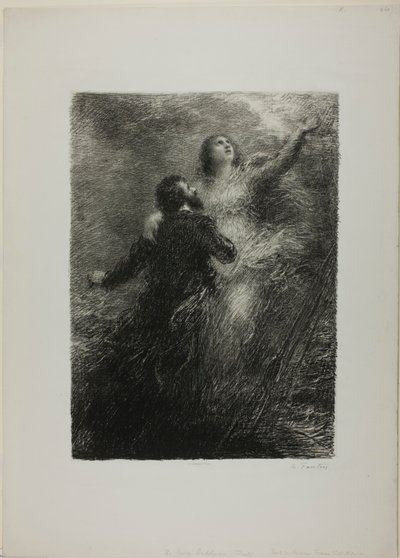 Finał Latającego Holendra, płyta druga autorstwa Henri Fantin-Latour