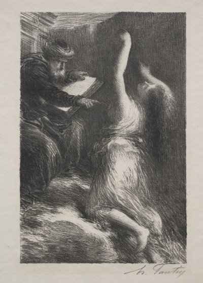 Parsifal, Akt II: Ewokacja Kundry autorstwa Henri Fantin-Latour