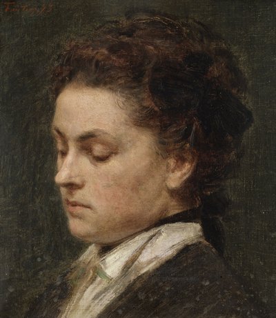 Studium do portretu Victorii Dubourg, żony artysty autorstwa Henri Fantin-Latour