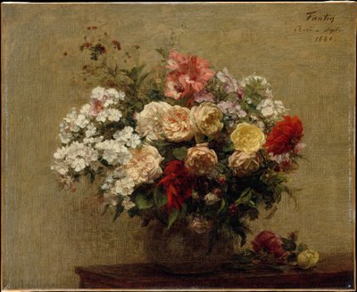Letnie kwiaty autorstwa Henri Fantin-Latour
