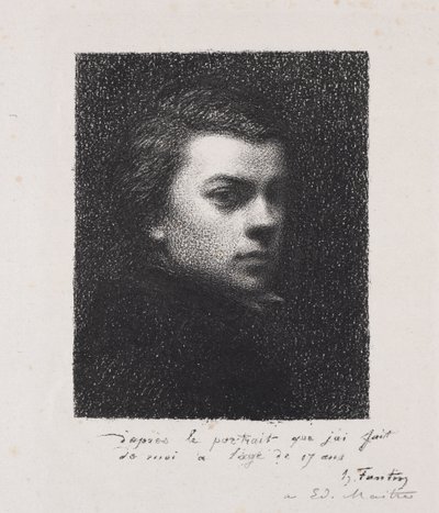 Artysta w wieku 17 lat autorstwa Henri Fantin-Latour