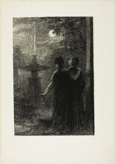 Beatrycze i Benedykt, Akt I: Nokturn, z opery Hectora Berlioza "Beatrycze i Benedykt (1862)" autorstwa Henri Fantin Latour