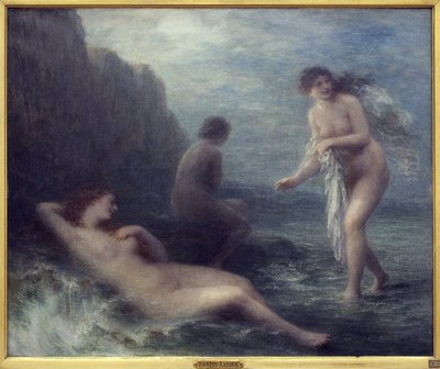 Nad morzem. Obraz Henri Fantina Latoura (1836-1904), olej na płótnie autorstwa Ignace Henri Jean Fantin Latour