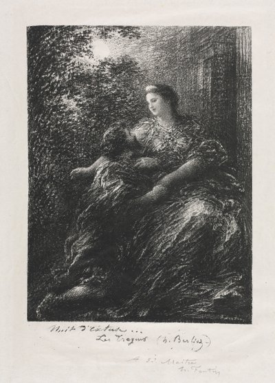 Duet trojanów autorstwa Ignace Henri Jean Fantin-Latour