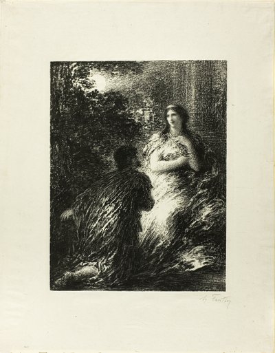 Duet Trojan, piąta płyta autorstwa Ignace Henri Jean Fantin-Latour