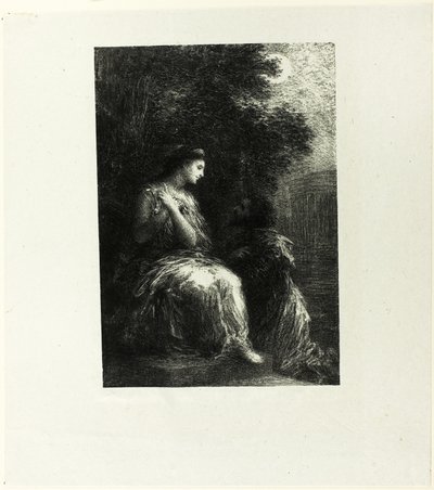 Duet Trojan, płyta siódma autorstwa Ignace Henri Jean Fantin-Latour