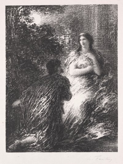 Duet trojanów autorstwa Ignace Henri Jean Fantin-Latour