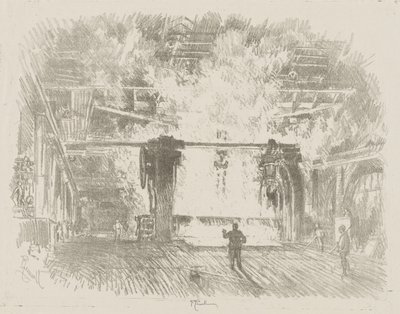 Angielska praca wojenna: tworzenie zbroi autorstwa Ignace Henri Jean Fantin Latour