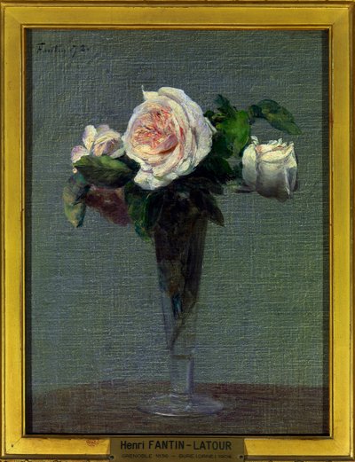 Kwiaty Obraz Henri Fantina Latour (1836-1904) 1872 Dim 0,24 x 0,31 m Paris musee du Louvre Obowiązkowa wzmianka: Donation Helene et Victor Lyon autorstwa Ignace Henri Jean Fantin Latour