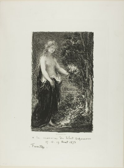 Pamięci Roberta Schumanna autorstwa Ignace Henri Jean Fantin Latour