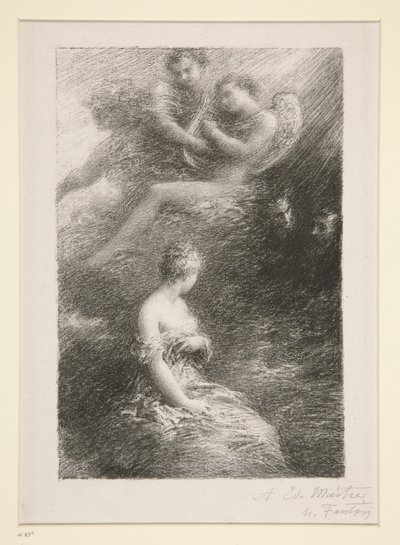 La damnation de Faust: apparition de Marguerite (Potępienie Fausta: Objawienie Małgorzaty) autorstwa Ignace Henri Jean Fantin-Latour