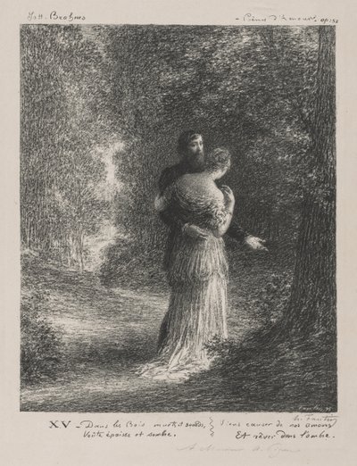 Wiersze miłosne (trzecia płyta) autorstwa Ignace Henri Jean Fantin Latour