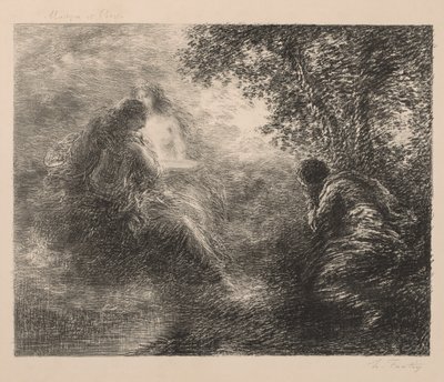 Muzyka i poezja autorstwa Ignace Henri Jean Fantin-Latour