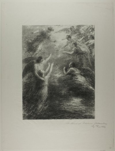 Raj i Peri: Finał autorstwa Ignace Henri Jean Fantin Latour