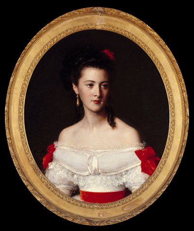 Portret Małgorzaty de Biron. Obraz Henri Fantina Latoura (Fantin-Latour autorstwa Ignace Henri Jean Fantin Latour