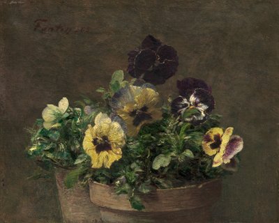Bratki doniczkowe, 1883. autorstwa Ignace Henri Jean Fantin Latour