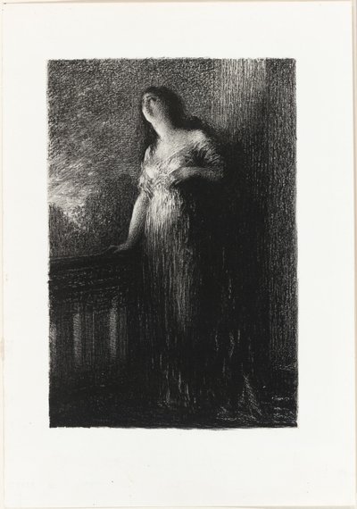 Romeo i Julia: Zwierzenie się w nocy autorstwa Ignace Henri Jean Fantin Latour