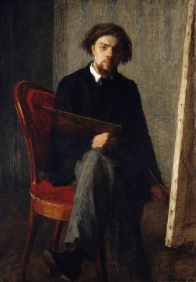 Autoportret, 1858. autorstwa Ignace Henri Jean Fantin-Latour