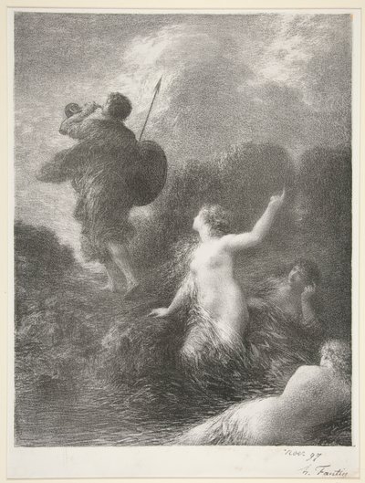 Zygfryd i panny nadreńskie autorstwa Ignace Henri Jean Fantin-Latour