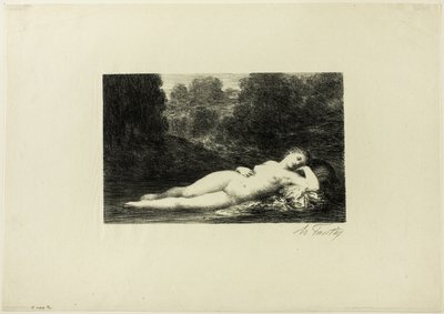 Cicha woda autorstwa Ignace Henri Jean Fantin Latour