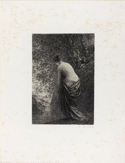 Kąpiący się na stojąco autorstwa Ignace Henri Jean Fantin Latour
